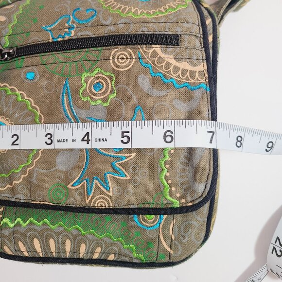 Boho Embroidered Crossbody/Belt Bag – 100% Cotton – Made in Nepal - Picture 11 of 14
